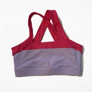 Vibrant Pink and Purple Sports Bra